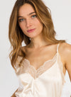 Satin And Lace Top Adelie