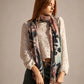 Turquoise Blossom Scarf