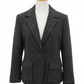 Classic Tweed Wool Blend Gray Jacket