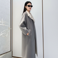 Two-Tone Modern Wool Coat