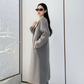 Two-Tone Modern Wool Coat