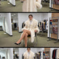 Ivory Luxe Fur-Trim Wool Coat