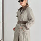 Quilted Belted Trench Coat