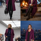 Plum City Elegance Wool Coat