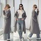 Two-Tone Modern Wool Coat