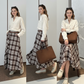 Classic Plaid Cotton Wrap Skirt
