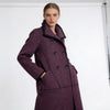 Plum Tailored Wool Coat