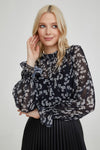 Midnight Blossom Blouse