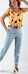 Light Blue Trousers with belt