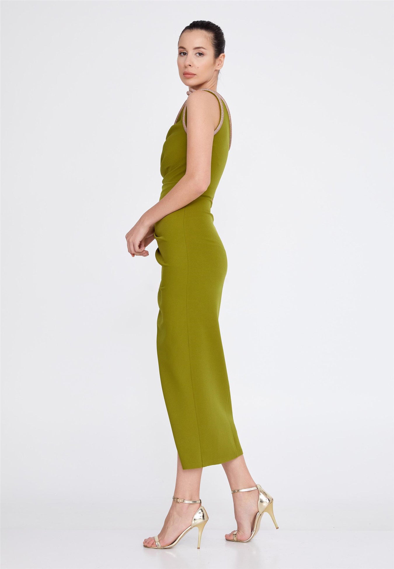Norah Boutique | Union Station, DC | One Shoulder Midi Green 8 / Green Norah Boutique | Union Station, DC | One Shoulder Midi Green 8 / Green